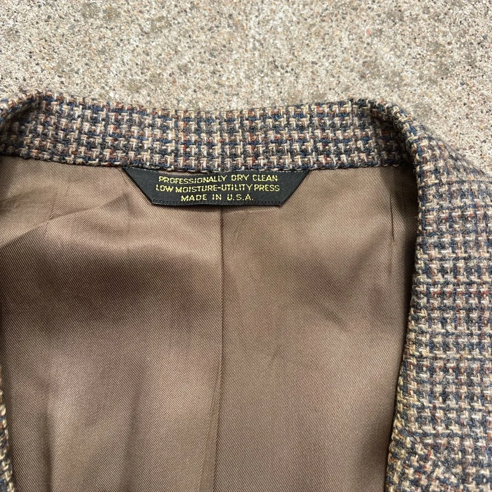 Vtg Christopher Hart Plaid Wool Tweed Blazer 44 Old Money Preppy Sport Coat